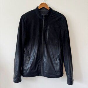Gian Mori Men's Black Suede & Lambskin Jacket Size Medium
